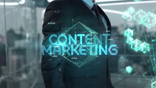 Futuristic Content Marketing Data Network Reveal