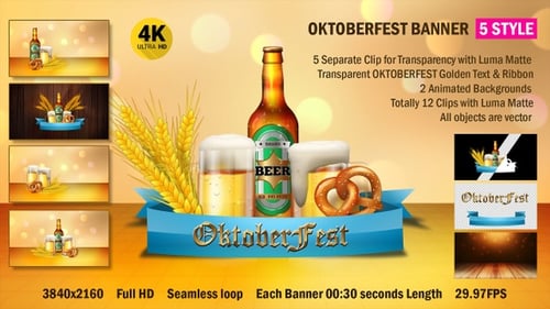 Oktoberfest-Banner 4k