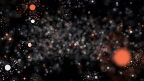 Bokeh Particles Explosion