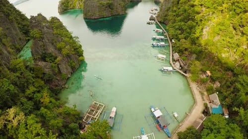 Very Beautyful Lagoon with Boats