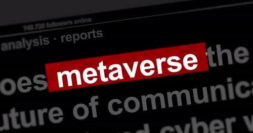 Metaverse News Concept Kinetic Typography Text Animation