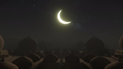 Nuit des dunes du désert pendant le Ramadan 05 4K