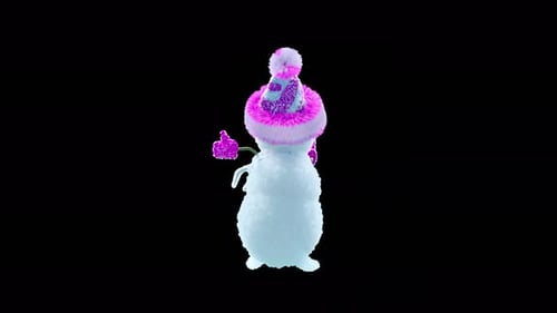 54 Bonhomme de neige dansant 4K