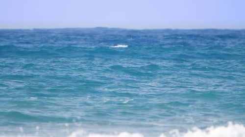 Blaue Wasserwellen Oberfläche Schöner Hintergrund