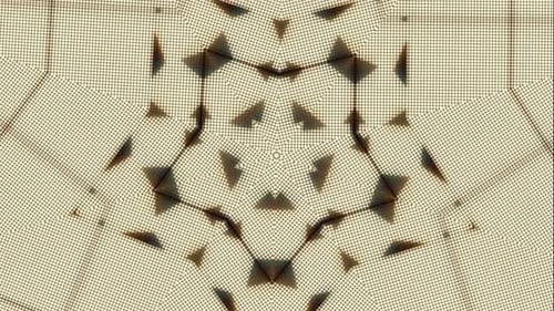 Dynamic Geometric Light Patterns Abstract Kaleidoscope Animation