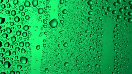 Textur Wassertropfen auf dem grünen Glas - Hintergrund