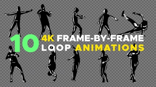 Frame-by-frame looping dancers