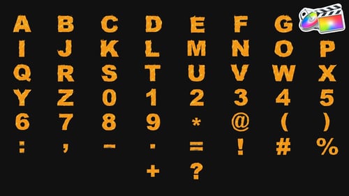 Cartoon Fire Typeface | FCPX