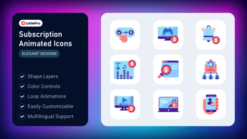 Subscription Animated Icons