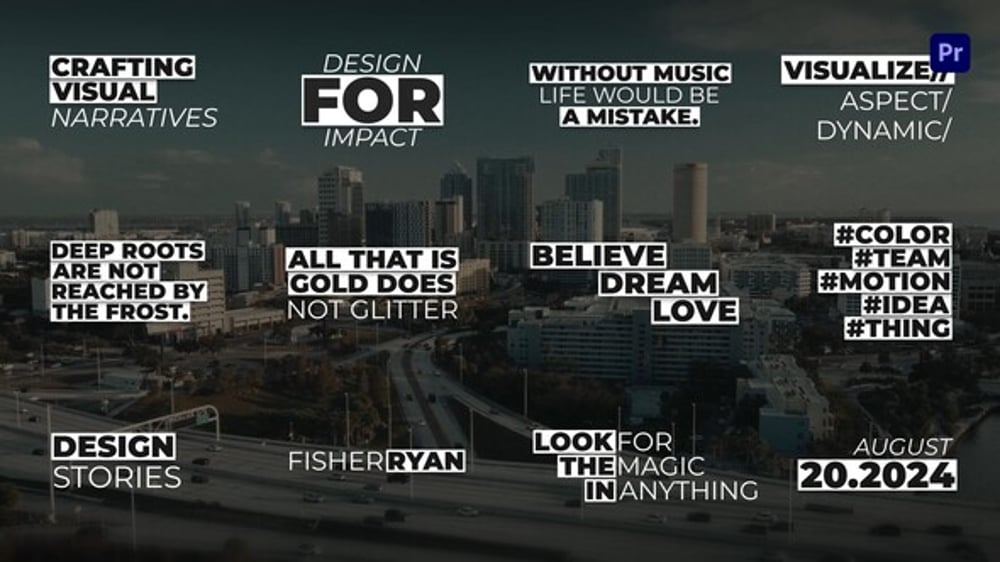 Box Text Animation | PP, Titles ft. box text animation & animated text ...