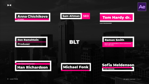 Stylish Lower Thirds \ AE