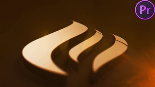 Logo Gold Reflection para Premiere Pro