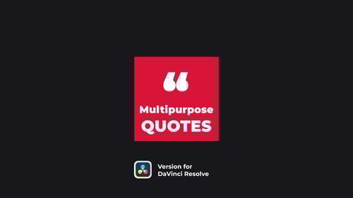 Multipurpose Quotes | DaVinci Resolve