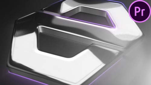 Dynamic Metallic Logo Reveal with Glimmering Reflections