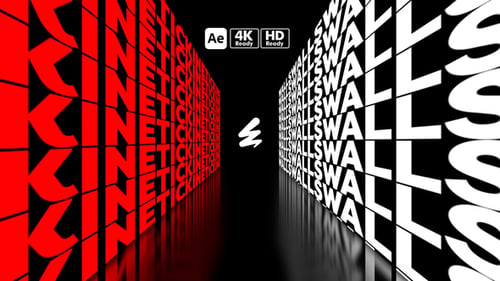 Dynamic Text Wall Kinetic Typography Animation Opener