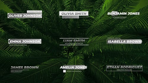 Moderne DaVinci Resolve-Vorlage für Unterer Drittel