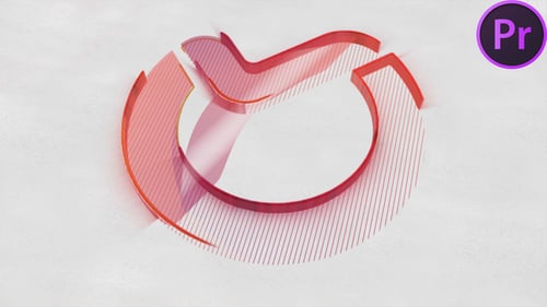 Dynamic Glossy Color Contour Logo Reveal