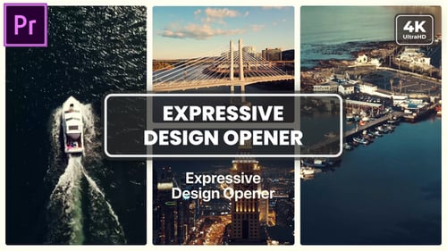 Expressive Design Opener MOGRT for Premier Pro