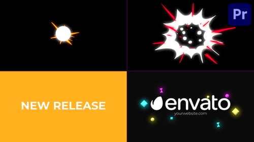 Dynamic Neon Shapes Logo Intro