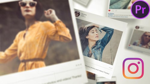 Instagram Fotos Folding Logo Premiere Pro
