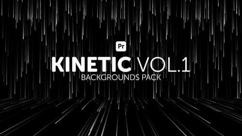 Kinetic Backgrounds 1 for Premiere Pro - Dynamic Modern Motion Graphics Animation Pack