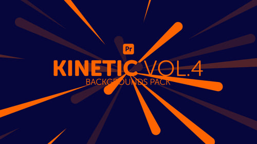 Kinetic Backgrounds 4 para Premiere Pro: paquete de animación Dynamic Modern Motion Graphics