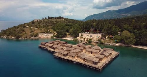 Ohrid Water Museum Aerial