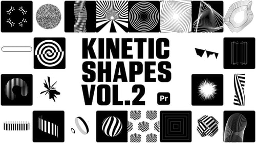 Dynamic Kinetic Shape Transitions and Motion Graphics