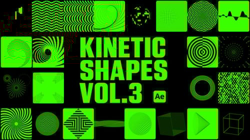 Dynamic Kinetic Shapes Abstract Background Loop