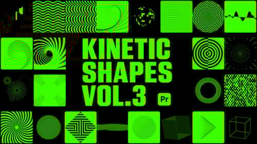 Kinetic Shapes 3 for Premiere Pro - Dynamic Geometric Motion Graphics Animation Template