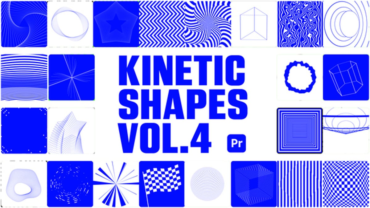 Dynamic Kinetic Shapes: Abstract Motion Graphics Pack, Elements ft ...