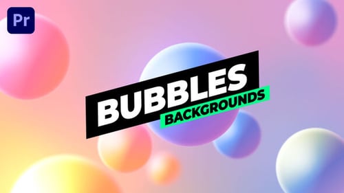 Abstract Floating Spheres Looping Backgrounds with Gradient Color Shifts
