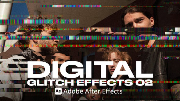 Digital Glitch Effect 02 Ae, Elements ft. digital glitch & glitch video ...