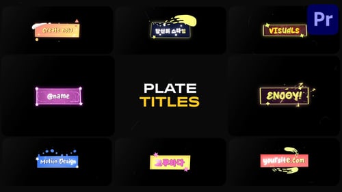 Plate Lower Thirds for Premiere Pro