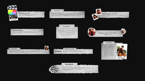 Paper Cutting Lower Thirds