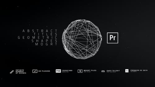 Abstract Titles Geometric Shapes MOGRT