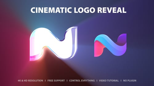 Dynamic Glossy Light Logo Reveal