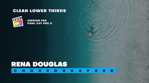 Clean Lower Thirds Elements | FCPX