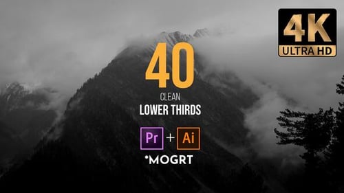 Clean Lower Thirds MOGRT