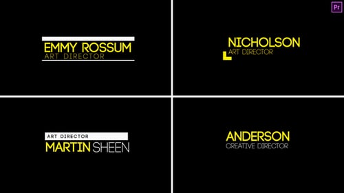 Minimal Lower Third 2 Premiere Pro