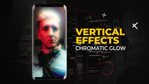 Vertical Chromatic Glow Effects