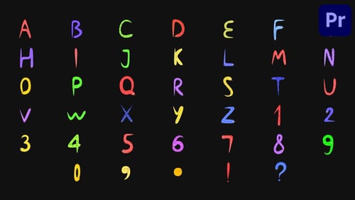 Personajes: Snake Alphabet | Premiere Pro MOGRT