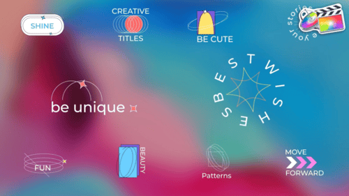 Dynamic Motion Graphics Titles with Geometric Shapes