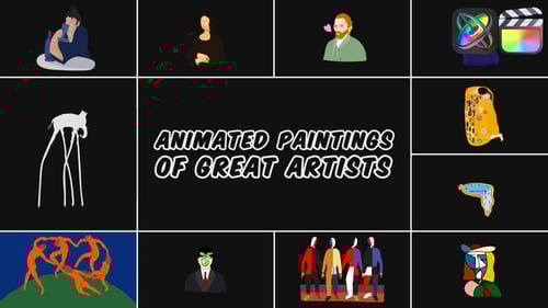 Animated Paintings of Great Artists for FCPX