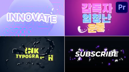 Colorful Dynamic Typography for Premiere Pro