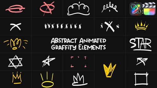 Animated Graffiti Scribble Elements Pack