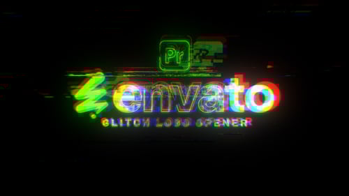 Glitch Logo Reveal