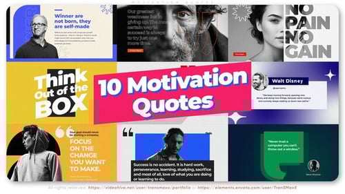 Dynamic Motivational Quotes with Modern Text Reveals