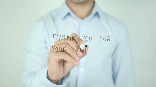Writing Thank You for Your Support