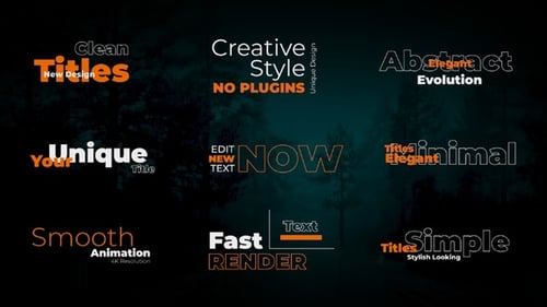 Dynamic Modern Text Animations and Kinetic Title Reveals